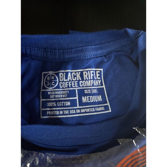 Black Rifle Coffee Company 70's Logo Short Sleeve Tee Size Medium BRCC Retro #2 - Picture 3 of 6